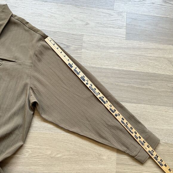 Vintage Maltos Shirt Men XXL Brown Retro Polyester Heavy - Picture 5 of 9